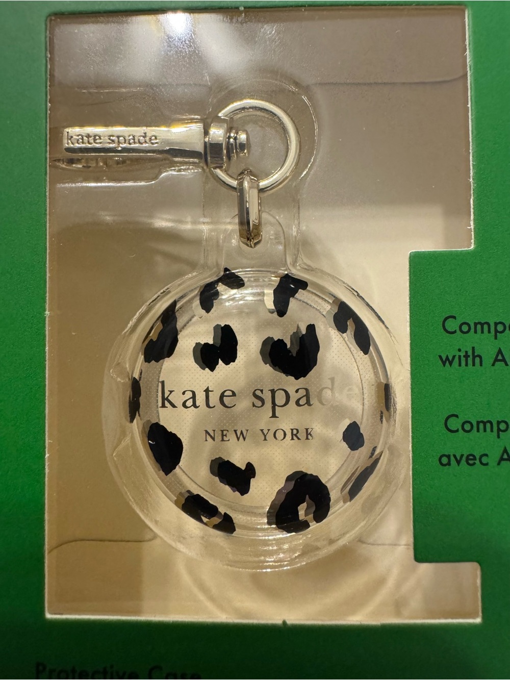 kate spade New York Leopard AirTag holder Protective Case - Picture 2 of 3